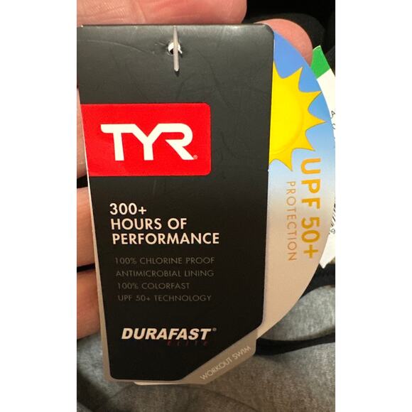 TYR Durafast Elite® Women's Diamond Controlfit Swimsuit - Carbon Hex Size 10 New - Picture 4 of 6